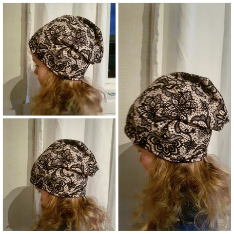 PDF-mønster/pattern: Beanie, headband and cowl /  Mössa(lue)/pannband/hals size 6m-adult