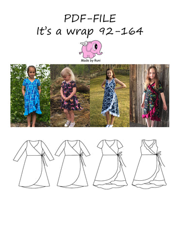PDF-mønster/pattern: It's a wrap 92-164