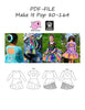 PDF-mønster/pattern: Make it pop 80-164 (US 12m-14y)