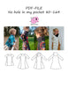 PDF-mønster/pattern: No hole in my pocket 80-164 (US 12m-14y)