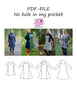 PDF-mønster/pattern: No hole in my pocket 32-54 (US 2-24)