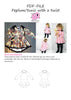 PDF-mønster/pattern: Peplum Tunic With a Twist child size 80-164 (US 12m-14y)