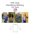 PDF-mønster/pattern: Something Balloony 92-164 (US 2T-14y)