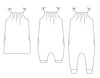 PDF-mønster/pattern: Summer Romper/Dress child size 62-164 (US 2m-14y)