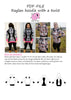 PDF-mønster/pattern: Raglan Hoodie With a Twist adult size 34-54 (US 4-24)