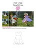 PDF-mønster/pattern: Snurrklänning/twirl dress child size 80-140 (US 12m-10y)