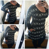 PDF-mønster/pattern: Cozy Dress adult size 34-54 (US 4-24)