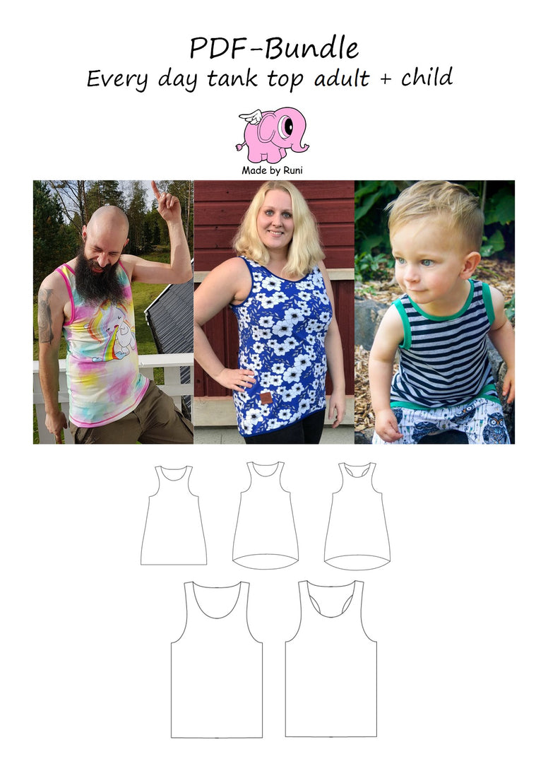 PDF-pakke/bundle: Every day tank top all