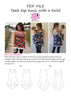 PDF-mønster/pattern: Tank Top Tunic With a Twist adult size 34-58 (US 4-28)