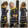 PDF-mønster/pattern: Raglan Dress With a Twist child size 80-164 (US 12m-14y)