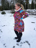 PDF-mønster/pattern: Raglan Dress With a Twist adult size 34-54 (US 4-24)