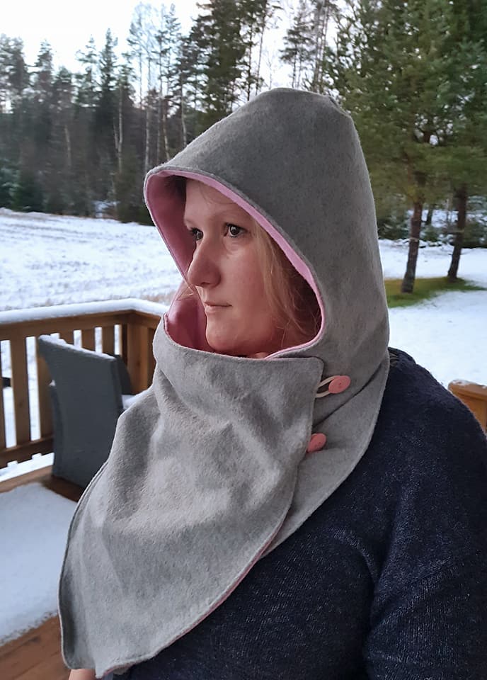 PDF-mønster/pattern: Cozy Cowl Wrap 3 years - adult – Made by Runi
