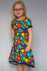 PDF-mønster/pattern: Fit and flare dress child 104-164