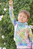 PDF-mønster/pattern: Raglan Hoodie With a Twist child size 80-164 (US 12m-14y)