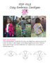 PDF-mønster/pattern: Cozy Embrace Cardigan child size 80-164