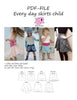 PDF-pakke/bundle: Every day skirts adult + child