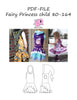 PDF-mønster/pattern: Fairy princess 80-164 (US 12m-14y)