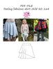 PDF-mønster/pattern: Feeling fabulous child size 80-164