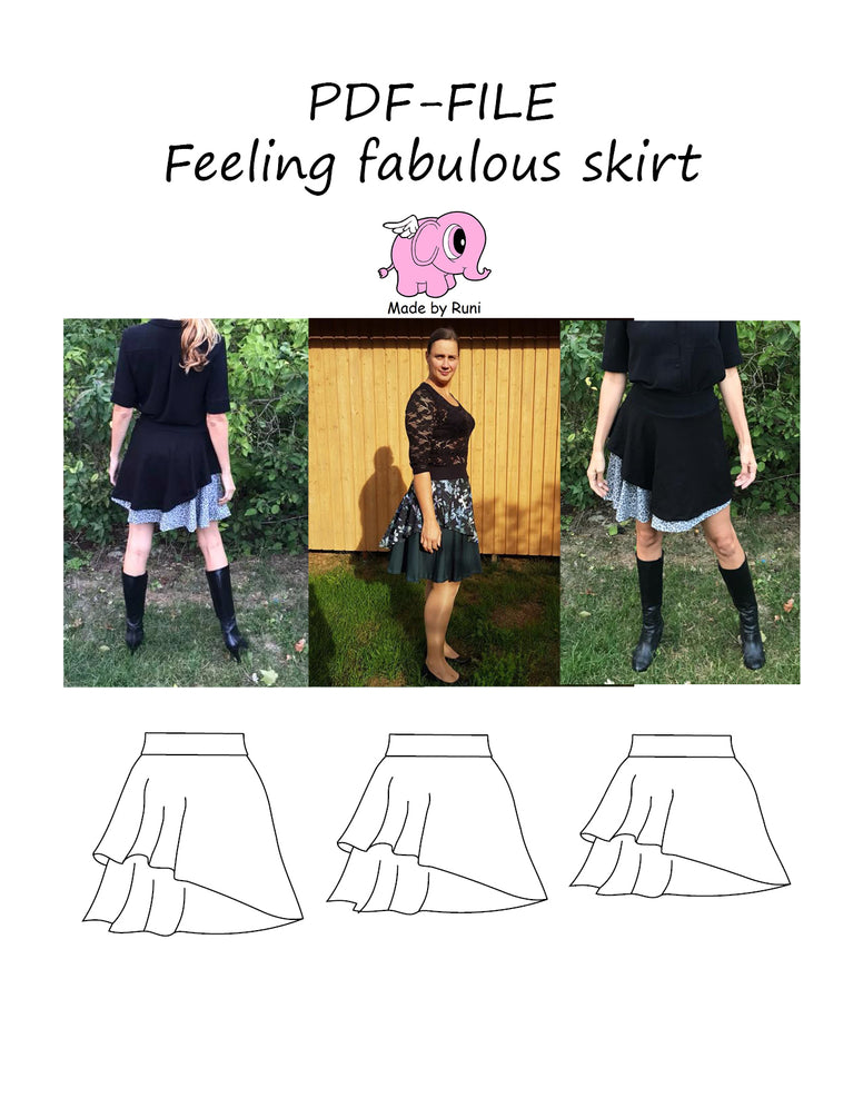 PDF-mønster/pattern: Feeling fabulous size 34-54 (US 4-24)