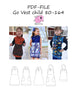 PDF-mønster/pattern: Go Vest child size 80-164 (US 12m-14y)
