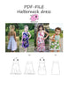 PDF-mønster/pattern: Halterneck dress child size 80-164 (US 12m-14y)
