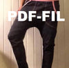 PDF-mønster/pattern: Baggyslim byxa/pants adult size 34-54 (US 4-24)