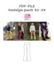 PDF-mønster/pattern: Nostalgia pants adult 32-54 (US 2-24)