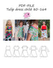 PDF-mønster/pattern: Tulip dress child 80-164