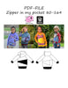 PDF-mønster/pattern: Zipper in my pocket 80-164 (US 12m-14y)